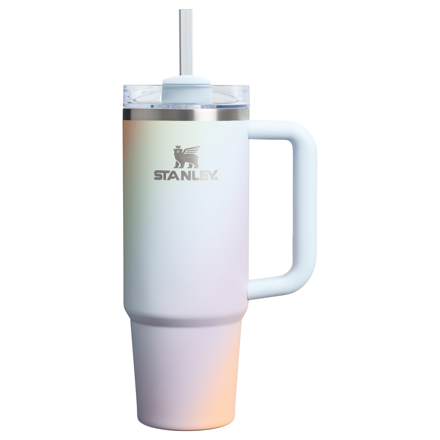 Splash-Resistant FlowState The Quencher H2.0 Flowstate Tumbler D051L - 40oz Large Capacity Car-Cup Friendly Quencher - Sunrise Spiral