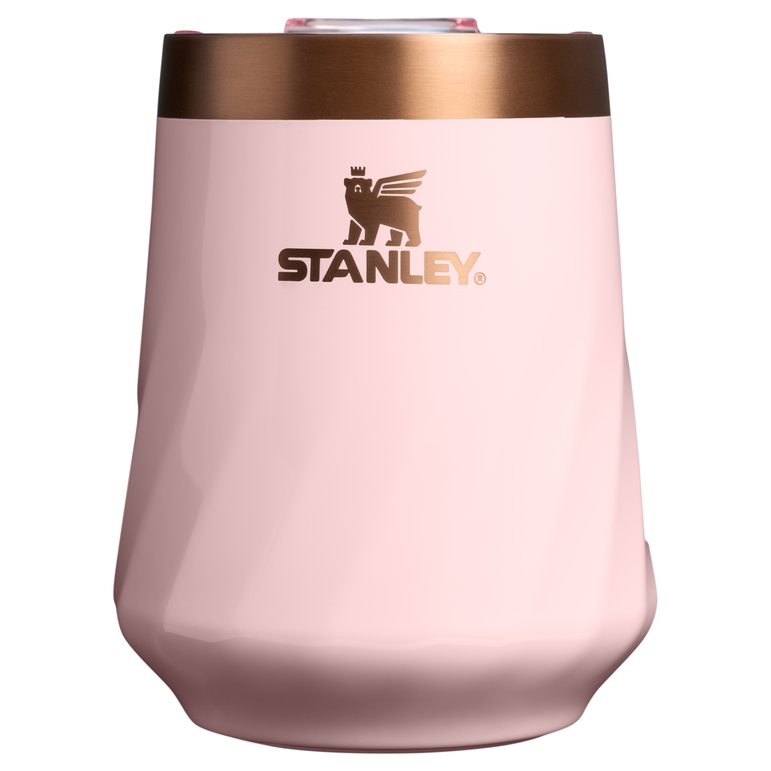 Shatterproof Luxury The Valentine’s Day Textured Reserve Wine Tumbler D233K - Shatterproof Flavor-Preserving Cocktail Tumbler with Lid - Pink Velvet Gloss