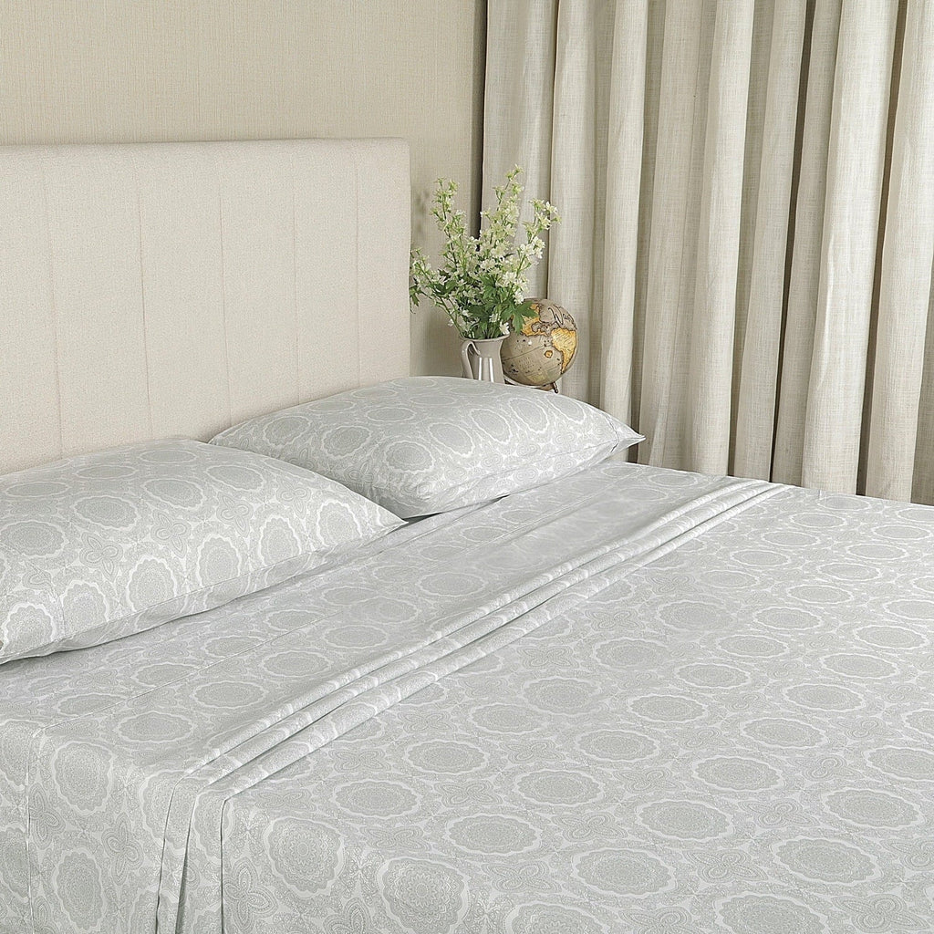Ultra-Soft 100% Cotton Queen Sheets Set, 4 Piece Bed Sheets Set with HeiQ Fresh, Percale Weave, Hotel Luxury, Ultra Soft Sheets ... - Premium Ultra-Soft Pillowcase Pair for Sleeping - Default Title
