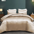 Heavyweight Warmth 3-Piece Reversible Silky Soft King Size Comforter Bedding Set, Luxurious Satin Comforters with 2 Satin Pillowcases, L... - Luxurious Quilted Duvet Cover Set - Default Title