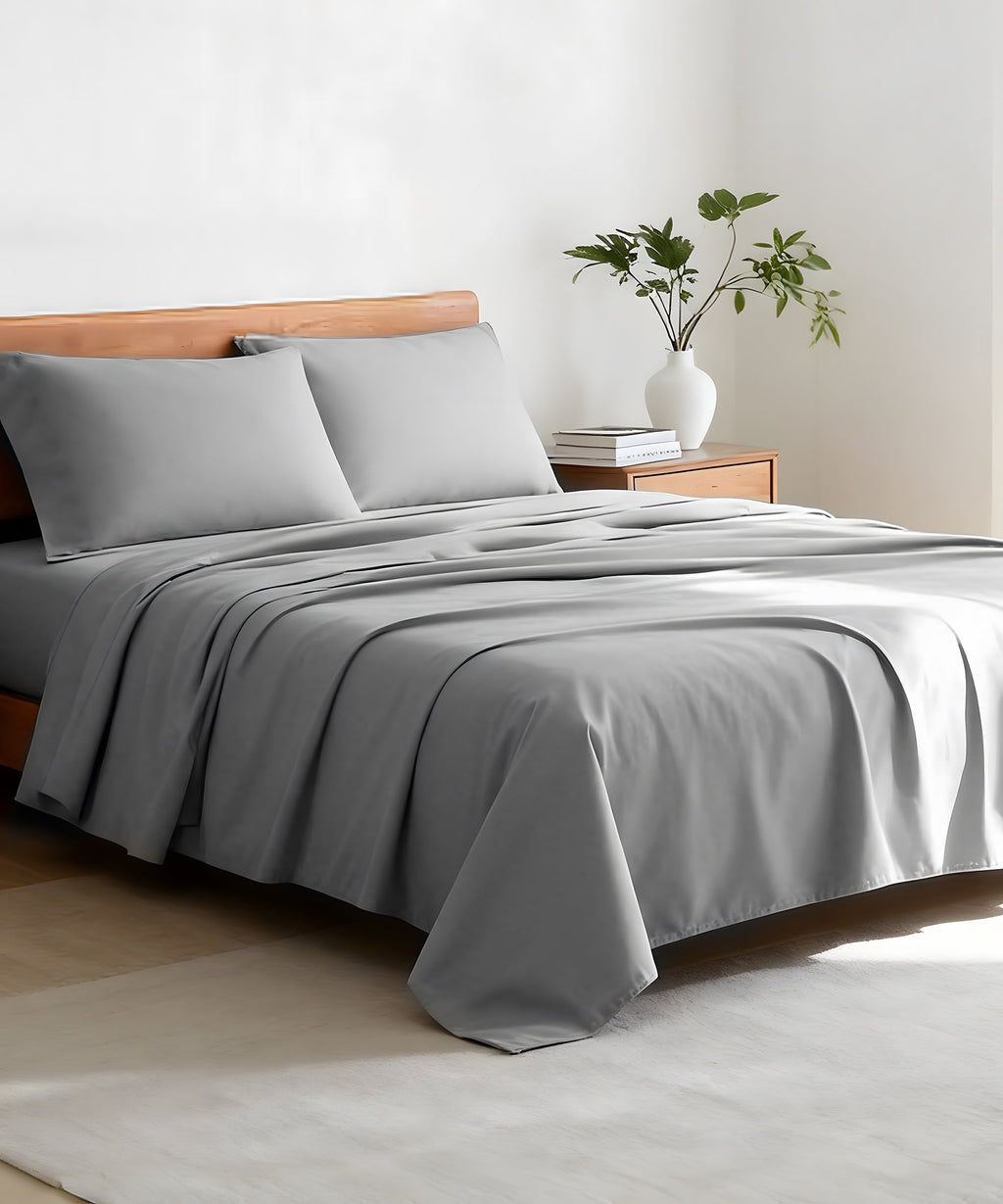 Premium Egyptian Cotton Full Size 4 Piece Sheet Set, Comfy Breathable Cooling Bed Sheets Set, Hotel Luxury Bedding, Deep Pockets, Ultra-Soft,... - Cooling Hotel Quality Bedding Sheets and Pillowcases - Default Title
