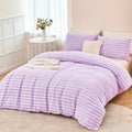 All-Season Fleece Twin Comforter Set, Light Purple Super Soft Furry Plush Bedding, Luxury Fluffy Fuzzy Heavy Bed Set for Winter ... - Hypoallergenic Ultra-Fluffy Quilt for Winter - Default Title