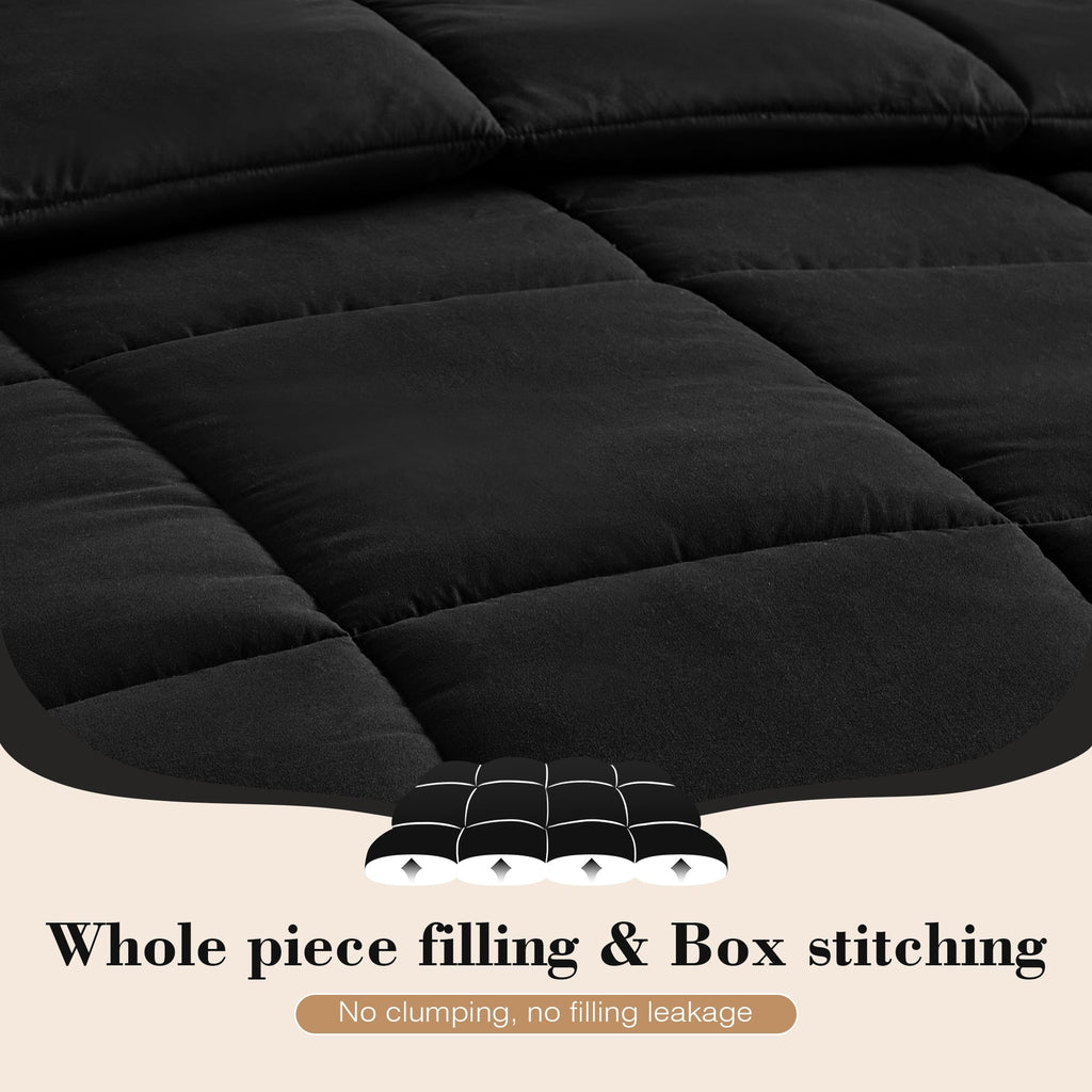 Hypoallergenic Cloud Queen Size Comforter Sets, 3 Piece Soft Quilted Bedding Sets, All-Season Down Alternative Comforter with 2 Pillow Sha... - Hypoallergenic Ultra-Fluffy Quilt for Winter Detail