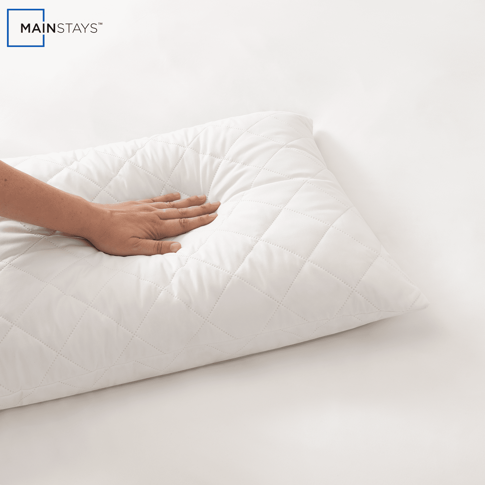 Decorative Plump Memory Foam Cluster Bed Pillow, Standard Queen - Ergonomic Memory Foam Pillow for Neck Pain Support Detail