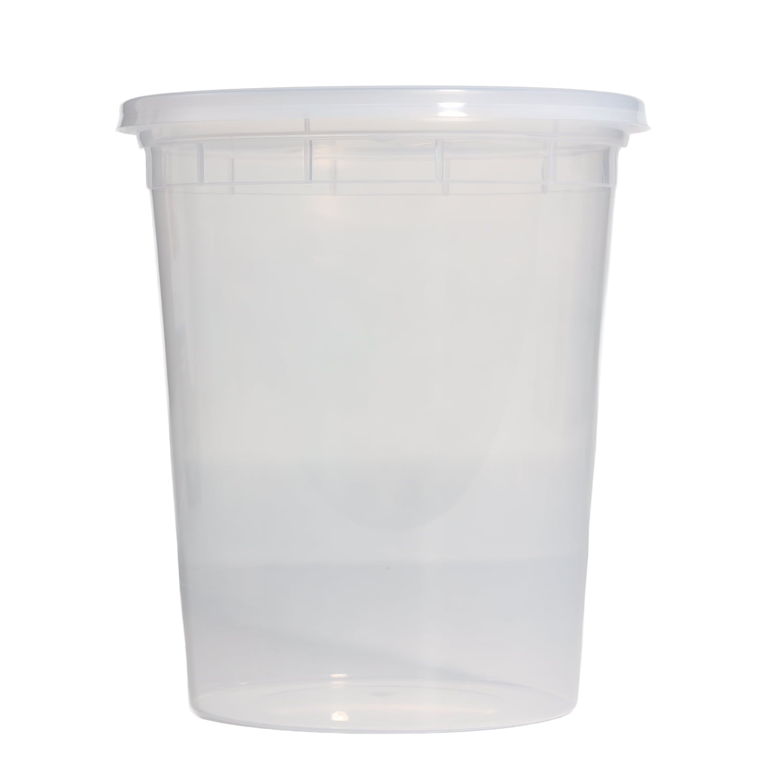 Sweet Treat Shaped 40 Piece 32oz Plastic Deli Container, Ideal Use for Meal Prep and Batch Cooking - Deliciously Soft Cupcake Sensory Glob Detail