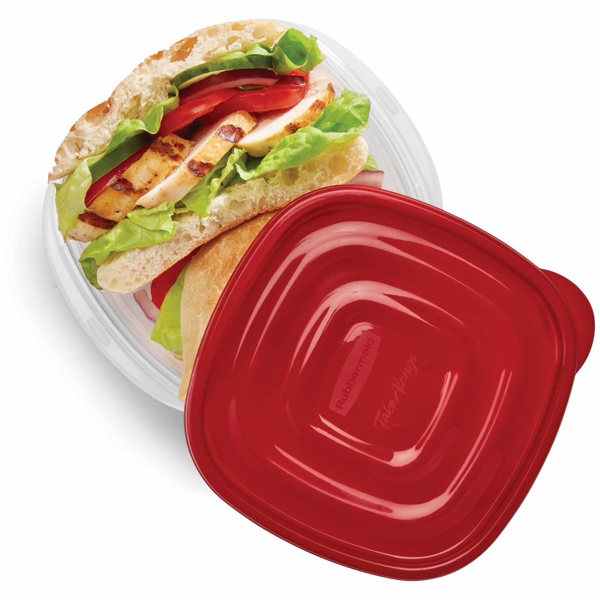 Sweet Treat Shaped 2.9-Cup Square Food Storage Containers, Ruby Red, 4 Pack - Playful Star & Heart Shaped Geometric NeeDoh Detail