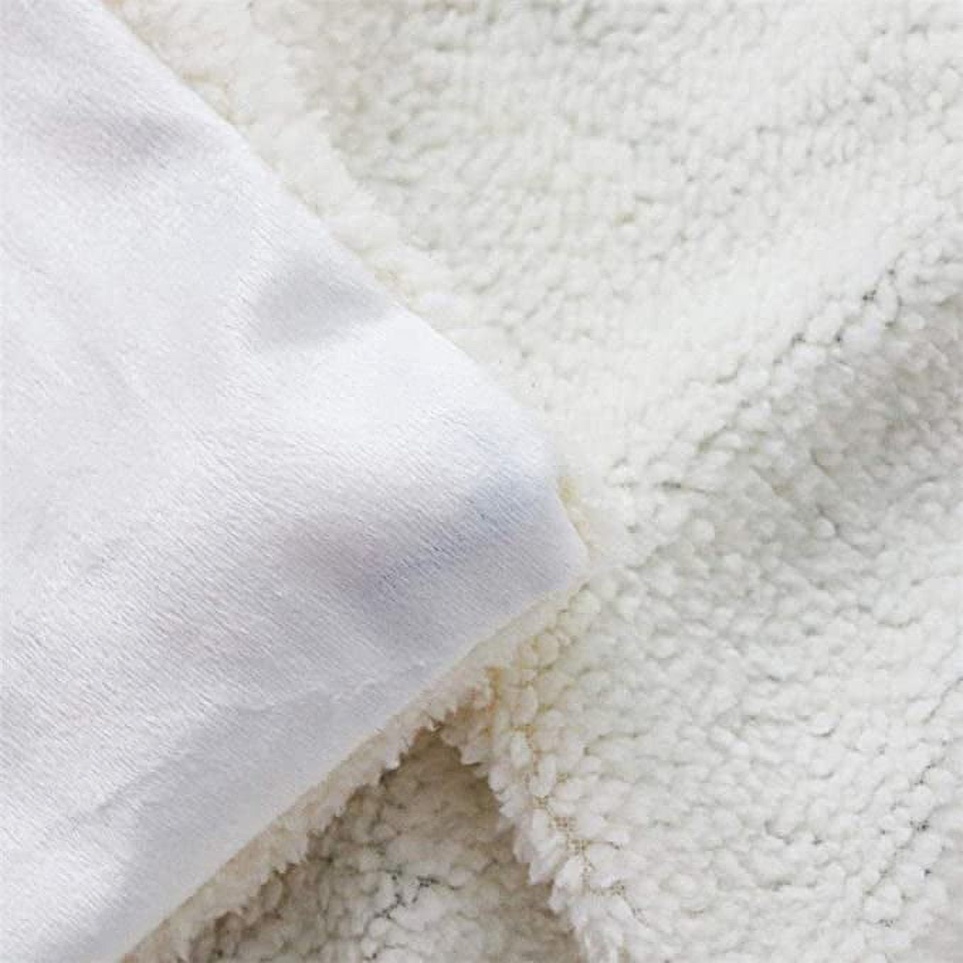 Cozy Fleece Milk Cow Print Throw Blanket for Bed Chair,Black Brown Cowhide Fleece Blanket 50"x60",Farmhouse Rustic Animal Skin We... - Super Soft Reversible Sherpa Flannel Blanket Detail