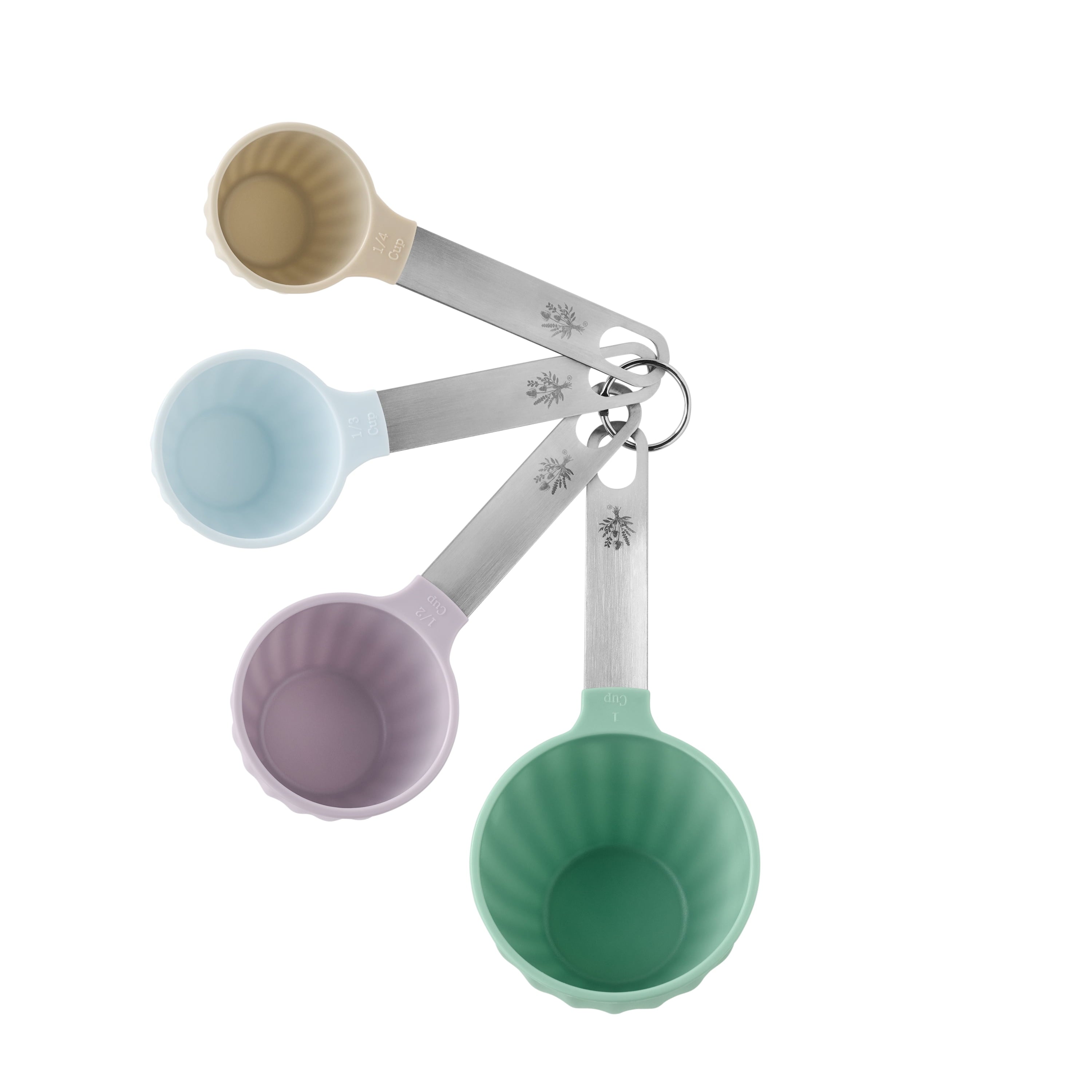 Premium Kitchen 8-Piece Plastic Measuring Cup and Spoon Set, Multicolor - Innovative Kitchen Helper for Modern Cooking Detail