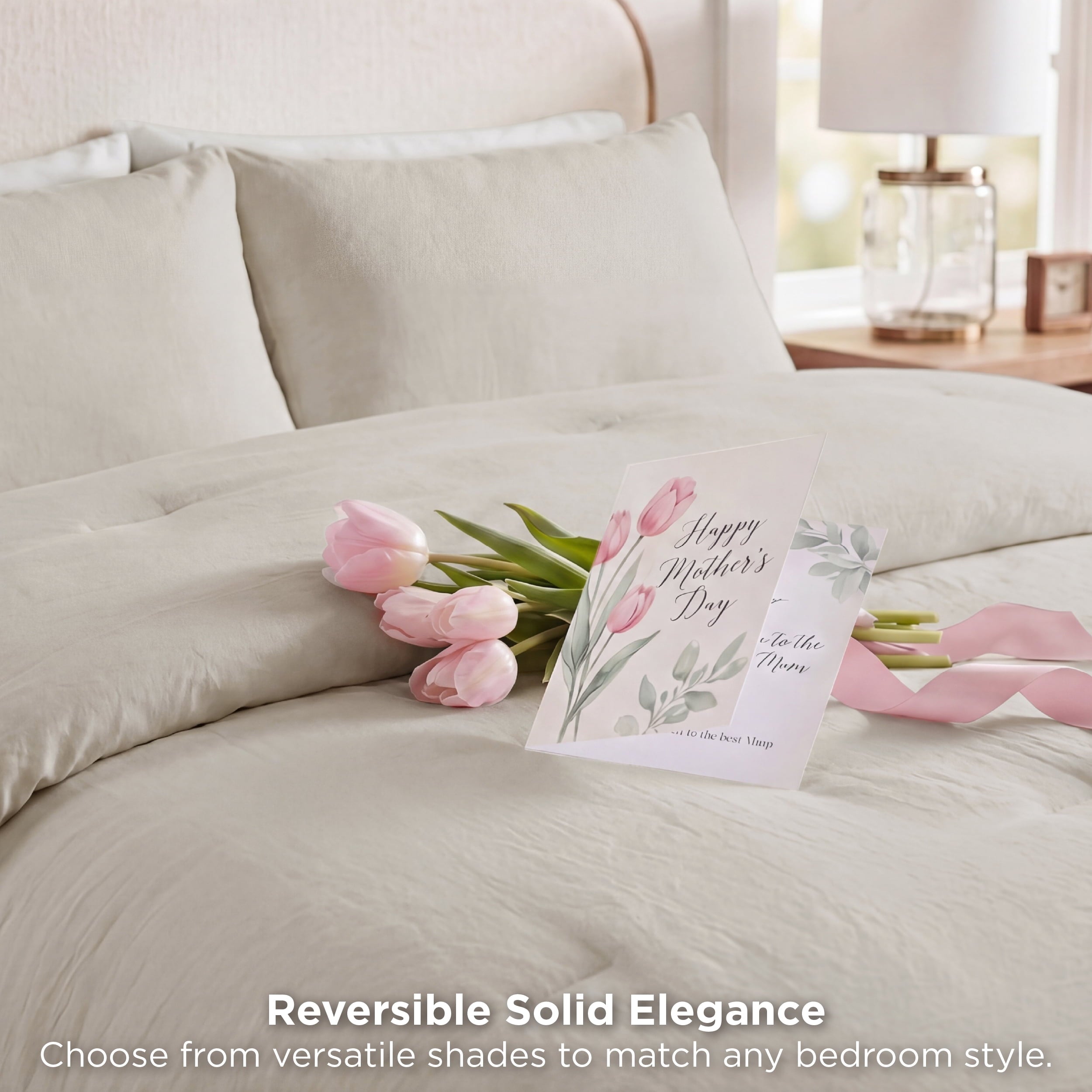 Heavyweight Warmth 3 Pieces Queen Comforter Bedding Set, Beige Bed Comforter Set for All Seasons, 1 Lightweight Prewashed Comforter and ... - Luxurious Quilted Duvet Cover Set Detail