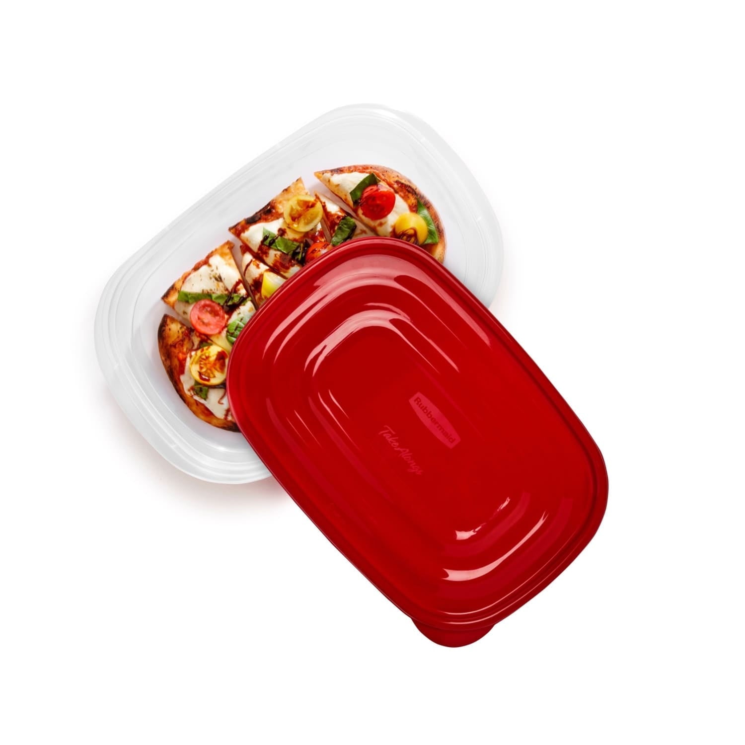 Playful Geometric 4.0-Cup Rectangle Food Storage Containers, Ruby Red, 3 pack - Fun Food Fidget Cookie Squishable Toy Detail