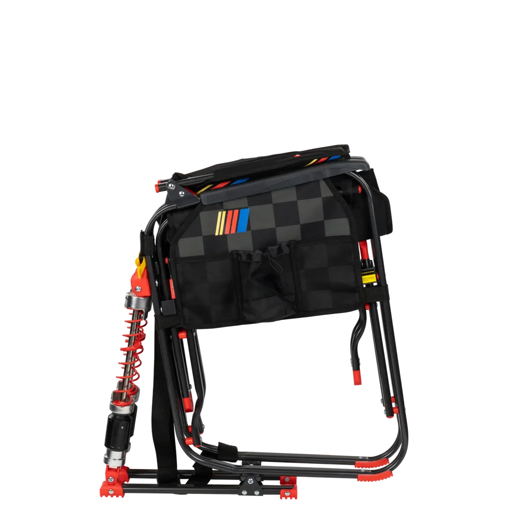 Smooth Motion Adjustable Rocker - NASCAR - Choice 899 - Patented Spring-Action Rocking Chair for Camping Detail