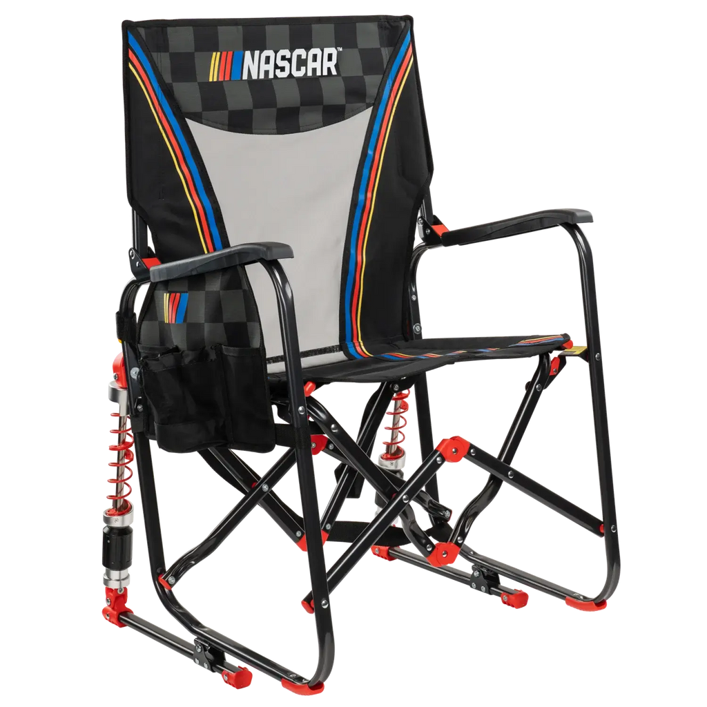 Smooth Motion Adjustable Rocker - NASCAR - Choice 899 - Patented Spring-Action Rocking Chair for Camping - Default Title
