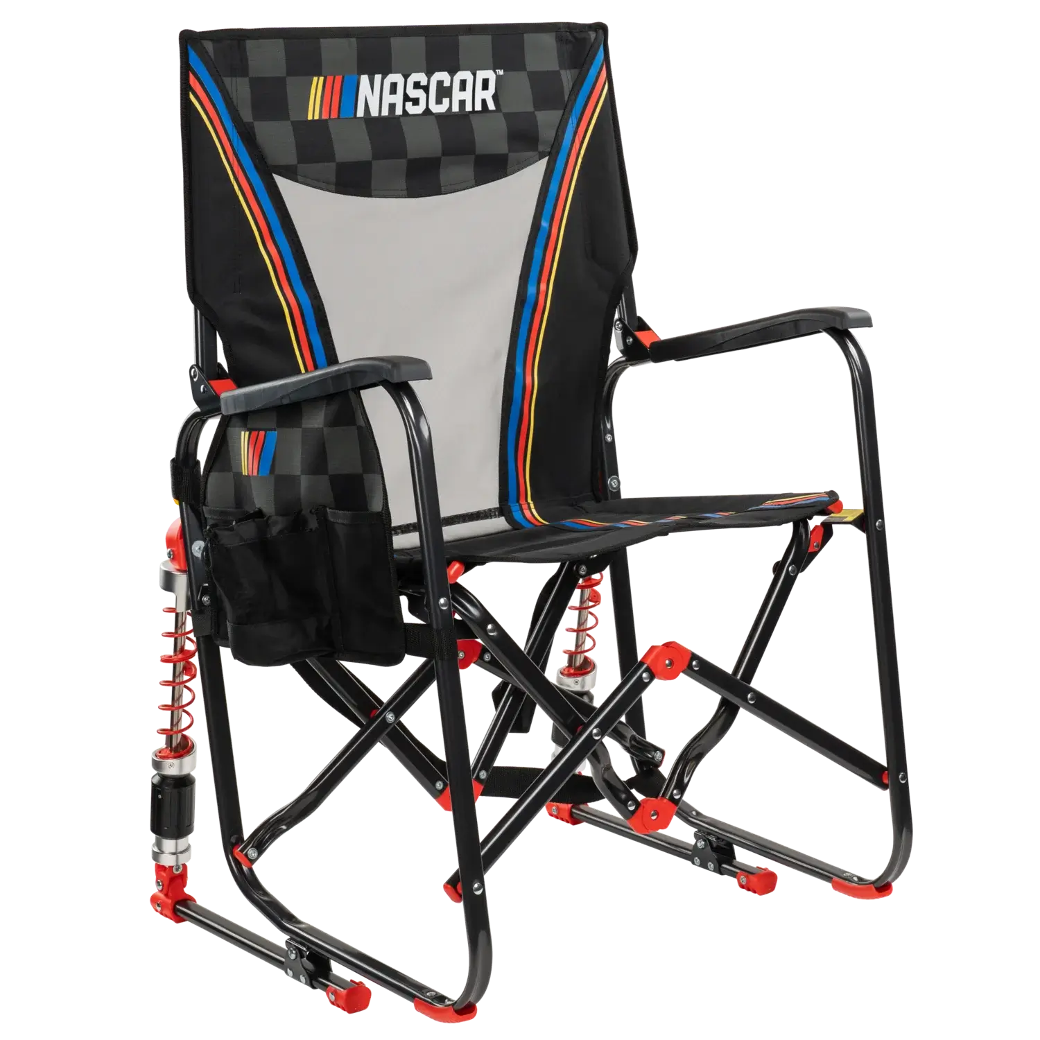 Smooth Motion Adjustable Rocker - NASCAR - Choice 899 - Patented Spring-Action Rocking Chair for Camping - Default Title