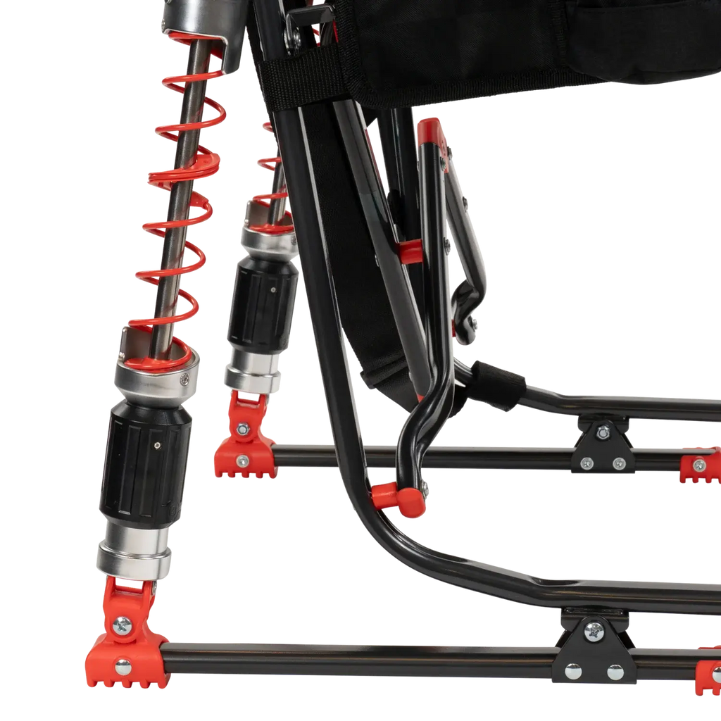 Smooth Motion Adjustable Rocker - NASCAR - Choice 899 - Patented Spring-Action Rocking Chair for Camping Detail