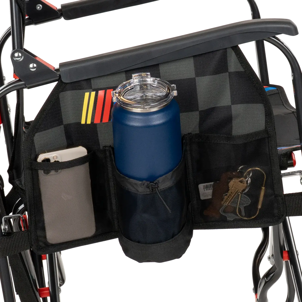 Smooth Motion Adjustable Rocker - NASCAR - Choice 899 - Patented Spring-Action Rocking Chair for Camping Detail