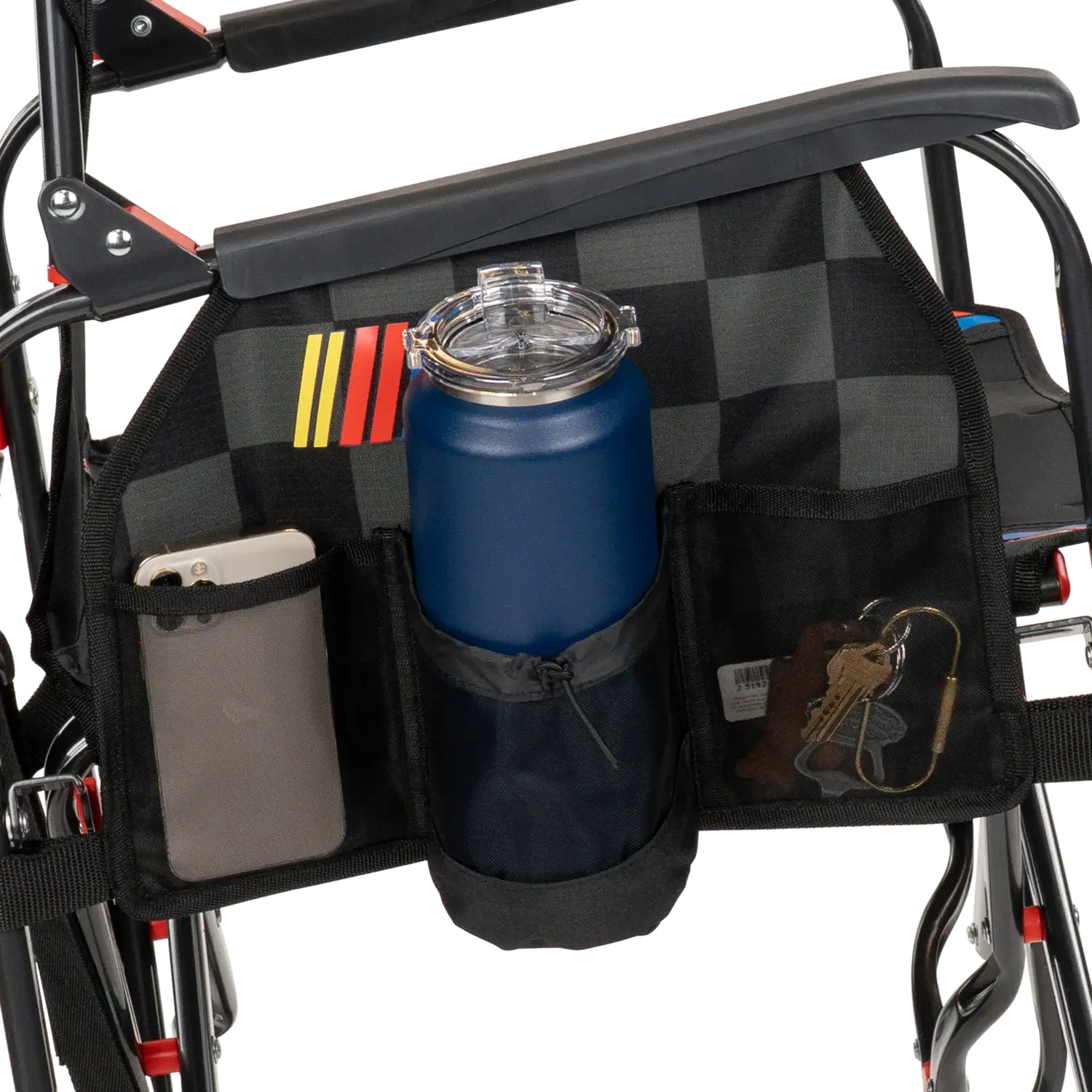 Smooth Motion Adjustable Rocker - NASCAR - Choice 899 - Patented Spring-Action Rocking Chair for Camping Detail
