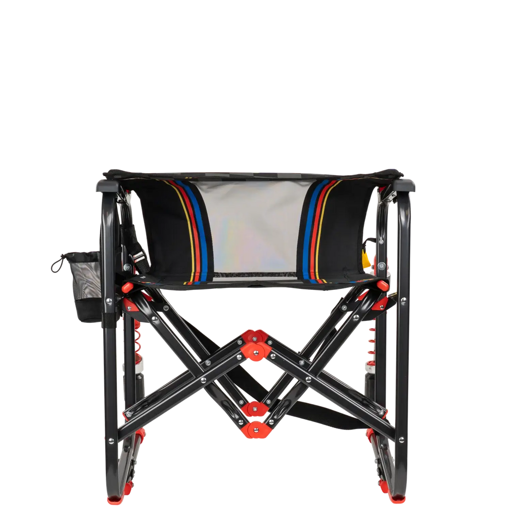 Smooth Motion Adjustable Rocker - NASCAR - Choice 899 - Patented Spring-Action Rocking Chair for Camping Detail