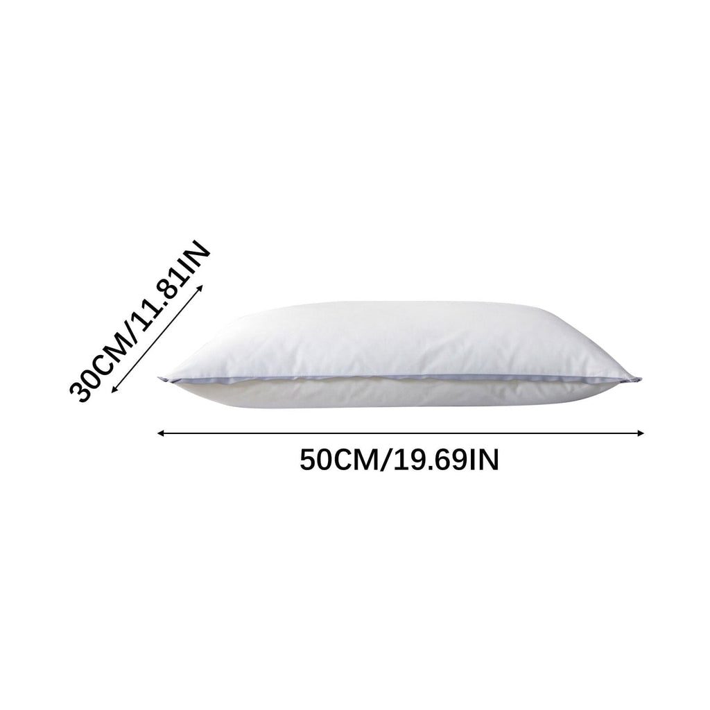 Orthopedic Support Flat Pillows for Sleeping Thin, Ultra Thin Pillow, Adjustable Shredded Memory Foam Pillows for Side Back Stomach Slee... - Decorative Throw Pillow Cushion for Sofa & Bed Detail