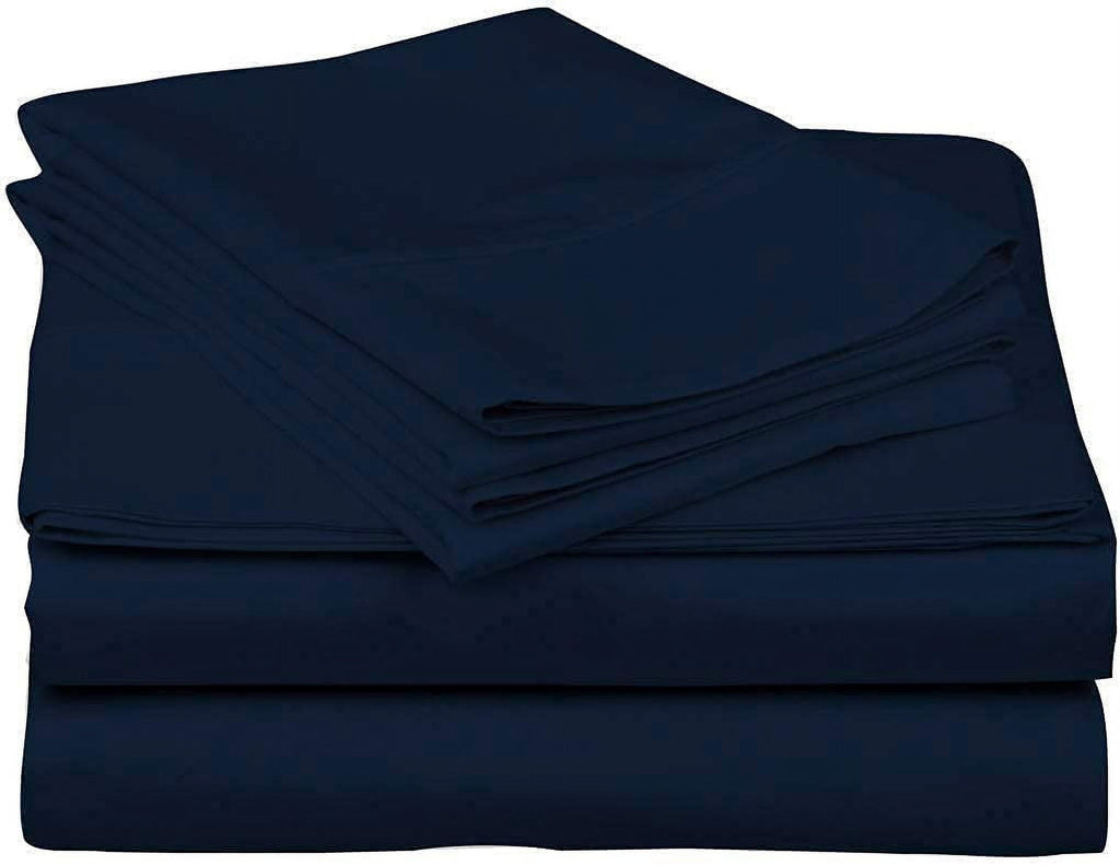 Cooling Sateen Luxury Bed Sheets Set - 800 Thread Count 100% Egyptian Cotton Sheets - 4 Piece Sheet Set Fits Mattress Upto 24 Inch D... - Luxury Bed Sheet Set with Deep Pockets Detail