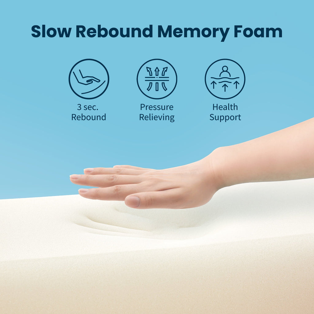 Fluffy Shredded Standard Cooling Memory Foam Pillow, Ergonomic Adjustable Orthopedic Contour Bed Pillows Neck Support for Side Back S... - Hotel Quality Plush Sleeping Pillows Detail