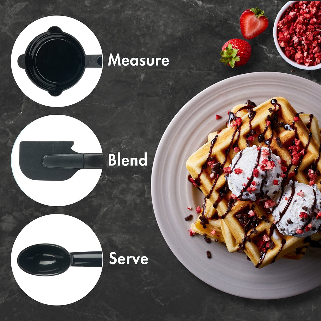 Seamless One-Piece 36 Piece Kitchen Gadget Set with Kitchen Cooking Utensils, and Drawer Organizer, Black - Ergonomic Kitchen Tongs and Cooking Spoon Utensil Detail