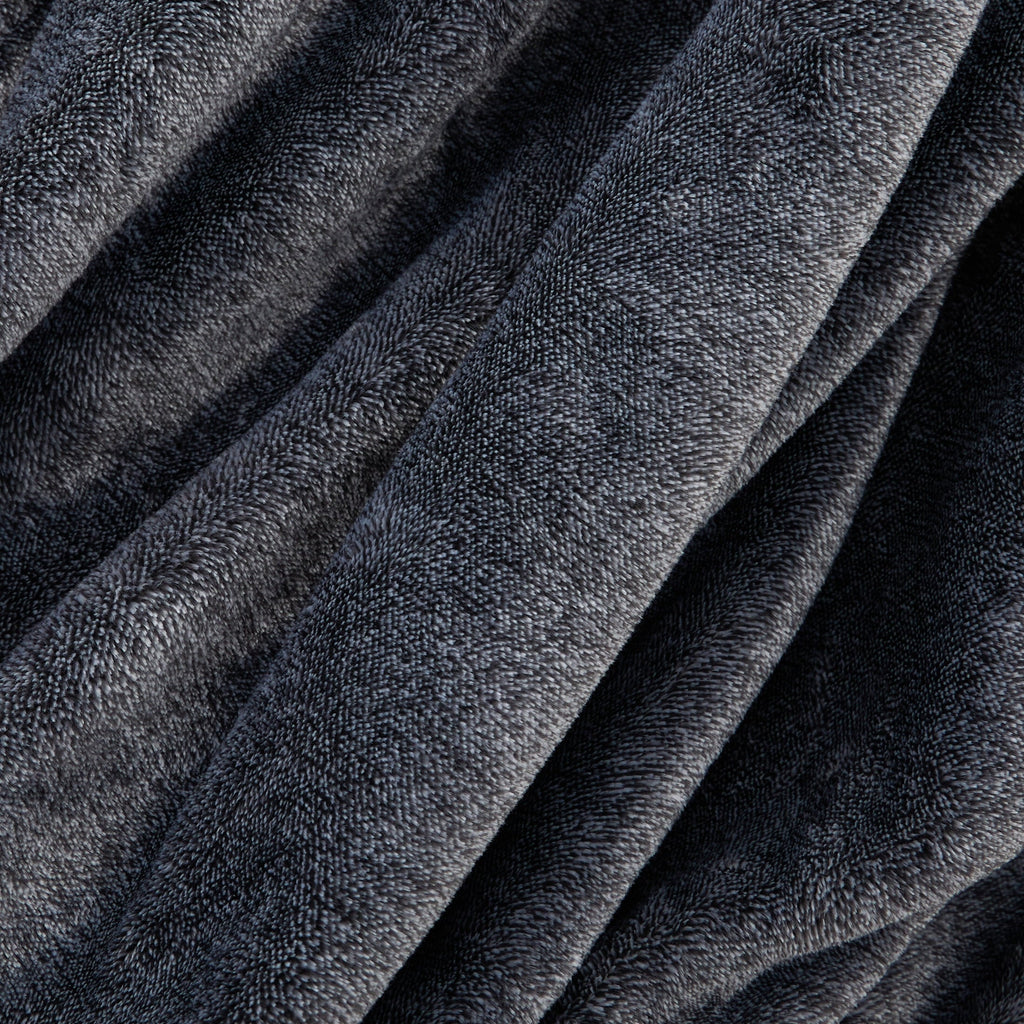 Reversible Sherpa Plush Heathered Soft Oversized Throw Blanket, Gray - Lightweight Plush Warm Blanket for All Seasons Detail