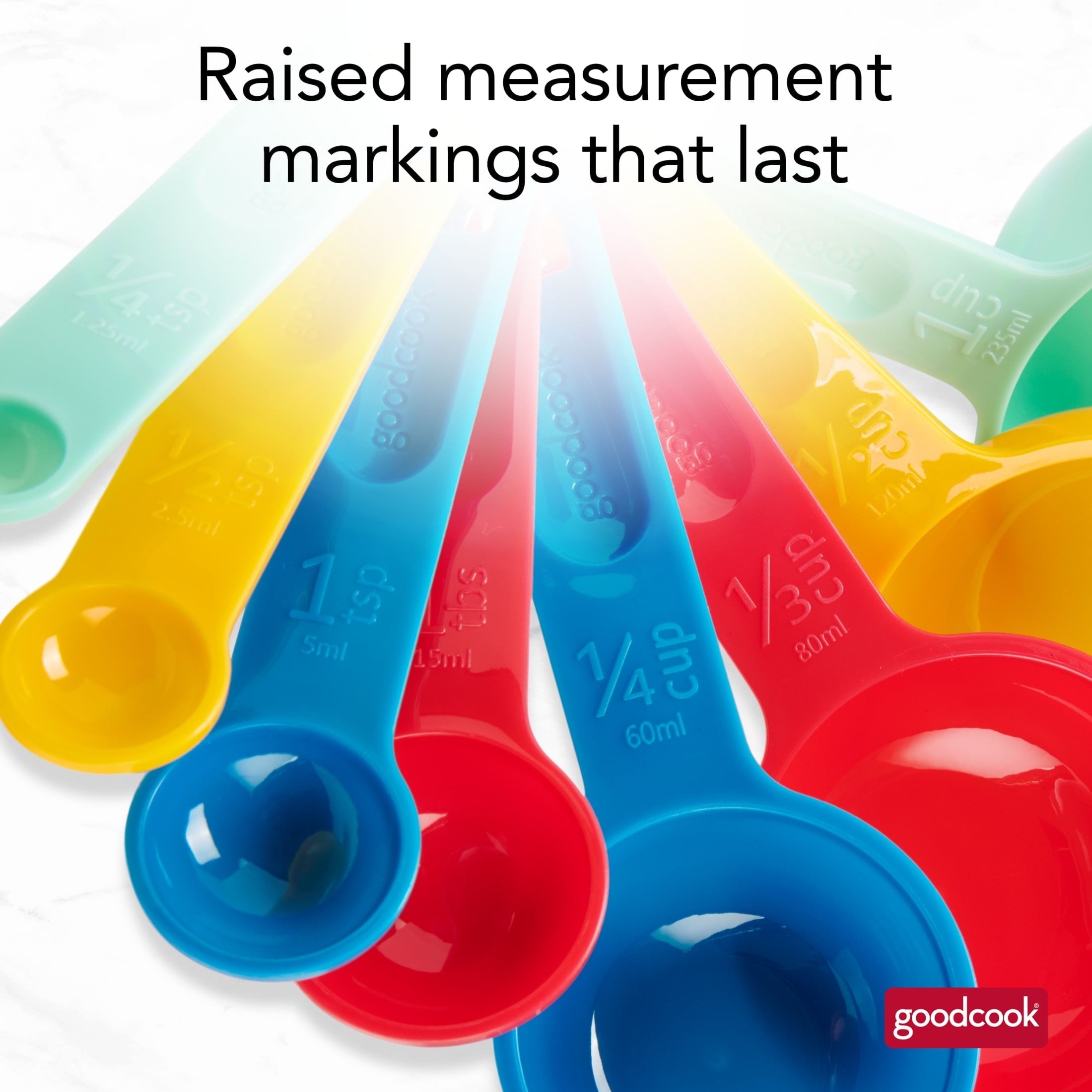 Premium Kitchen Measuring Cups And Spoons, Set Of 8 Nesting With Storage Ring - Kitchen Gadget Tool for Quick Food Prep Detail