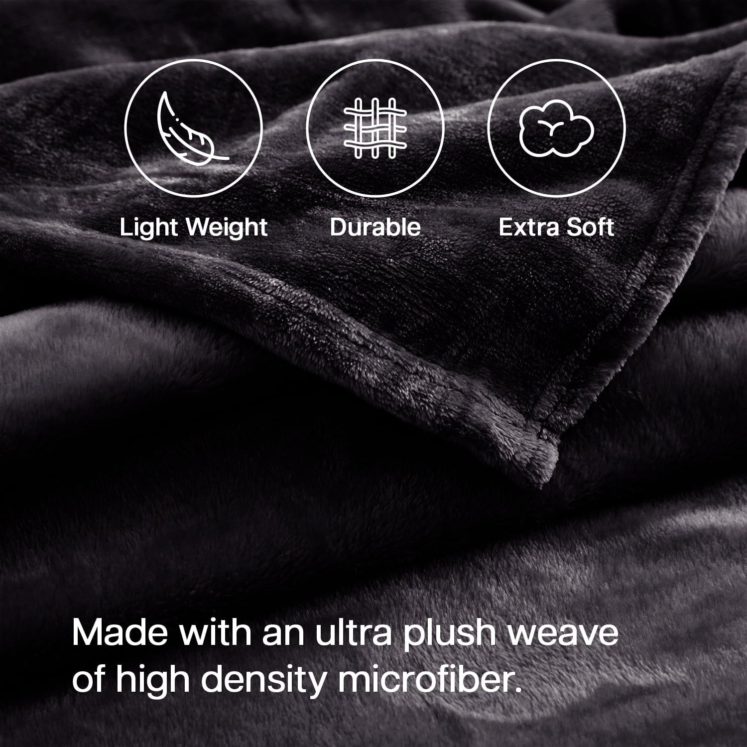 Reversible Sherpa Microplush Fleece Blanket Cozy for Bed and Throw Cozy for Bed and Throw 310 GSM Soft Microfiber Lightweight Warm Fluf... - Cozy Fleece Throw Blanket for Couch & Bed Detail
