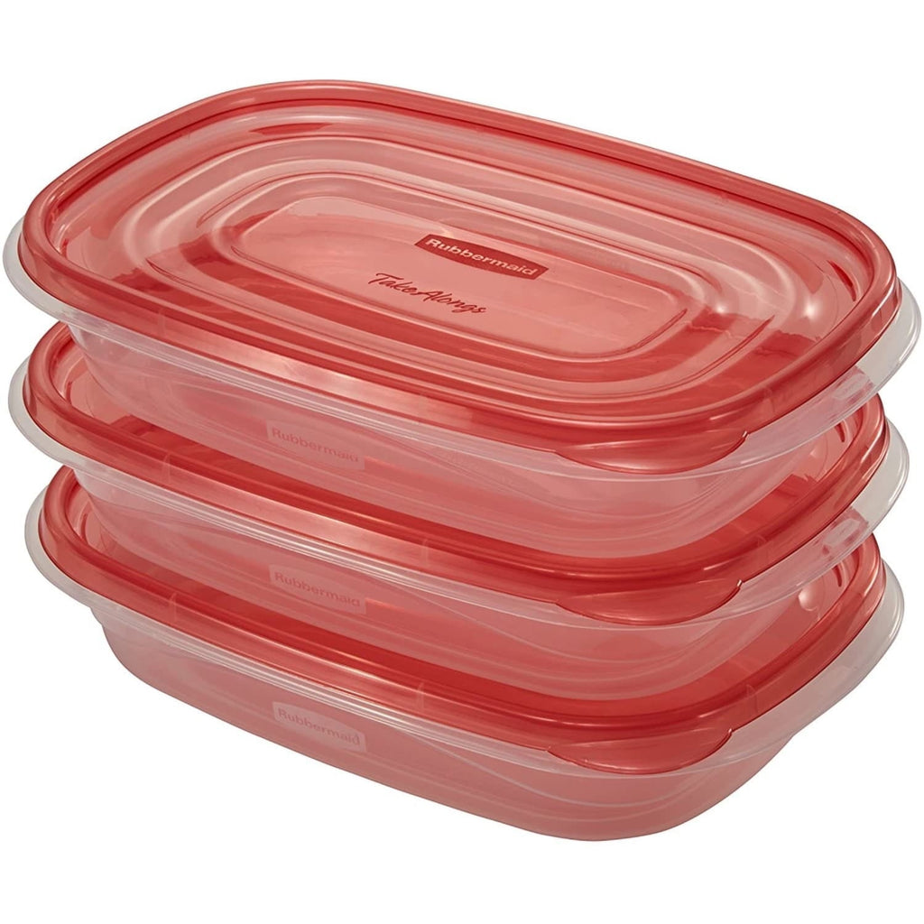 Playful Geometric 4.0-Cup Rectangle Food Storage Containers, Ruby Red, 3 pack - Fun Food Fidget Cookie Squishable Toy Detail