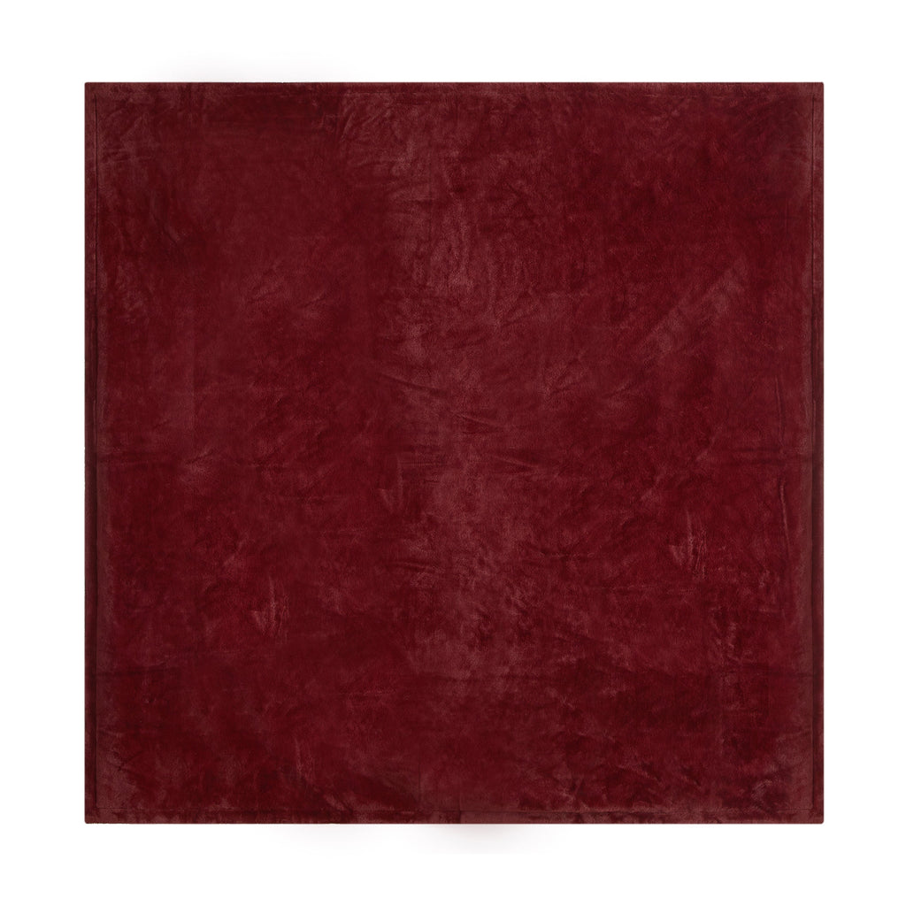Decorative Knitted Cozy Faux Fur Super Soft luxury Blanket, Full/Queen, Luscious Merlot - Lightweight Plush Warm Blanket for All Seasons Detail