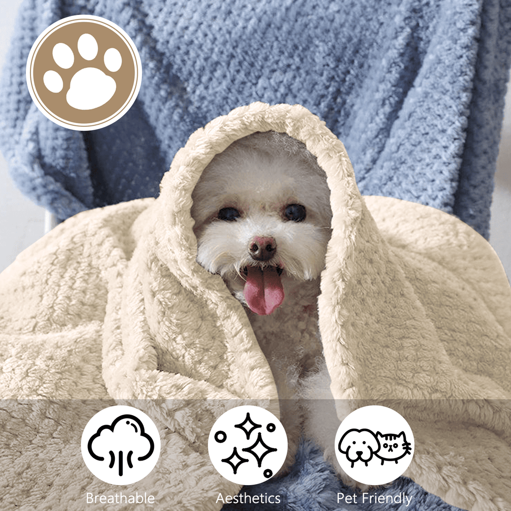 Decorative Knitted Ultra Soft Throw Blanket, Warm Cozy Blankets for Couch Bed Chair, Breathable and Lightweight Blankets for All Seasons... - Lightweight Plush Warm Blanket for All Seasons Detail