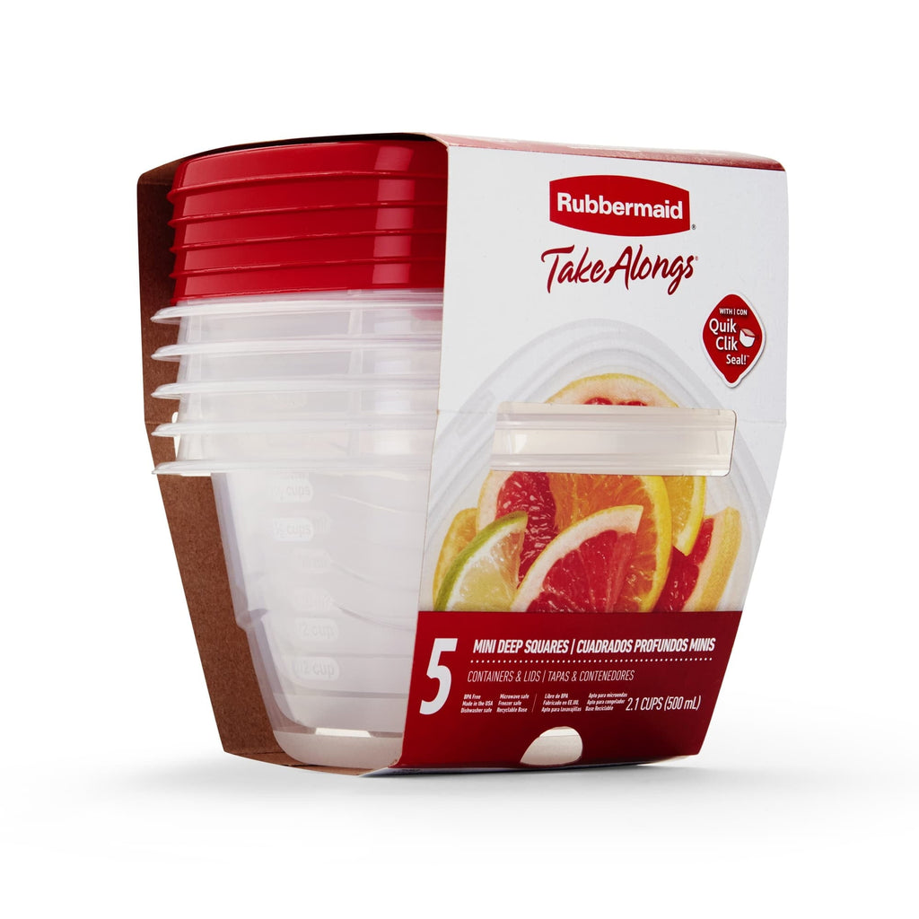 Playful Geometric (2 pack) 2.1 cups Clear Food Storage Container 5 pk - Fun Food Fidget Cookie Squishable Toy Detail