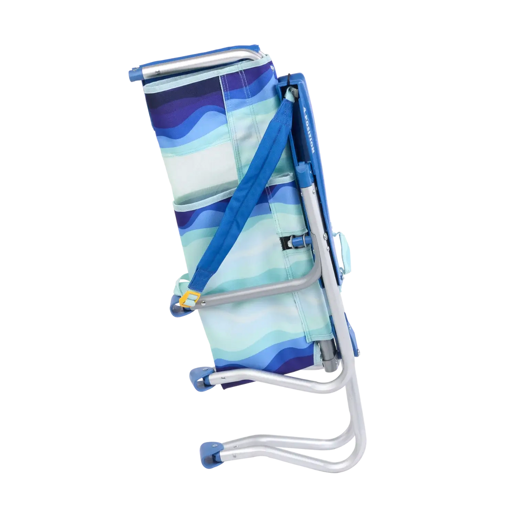 Rust-Resistant Aluminum Bi-Fold Beach Chair - Choice 601 - Multi-Position Outdoor Beach Chair with Pillow Detail