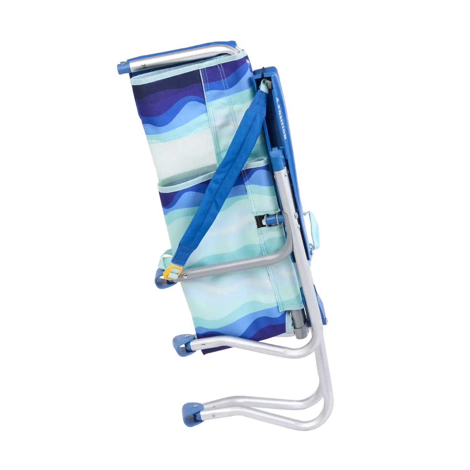 Rust-Resistant Aluminum Bi-Fold Beach Chair - Choice 601 - Multi-Position Outdoor Beach Chair with Pillow Detail