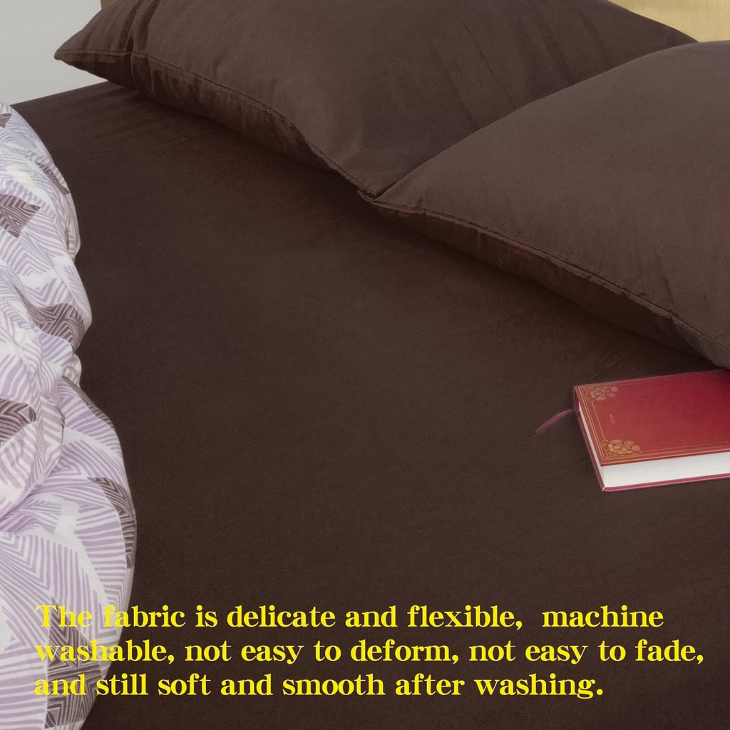 Ultra-Soft Premium 1800 Series Microfiber Queen Fitted Sheet with Deep Pocket, Ultra Soft and Breathable Fitted Bed Sheet, 60x80... - Premium Ultra-Soft Pillowcase Pair for Sleeping Detail