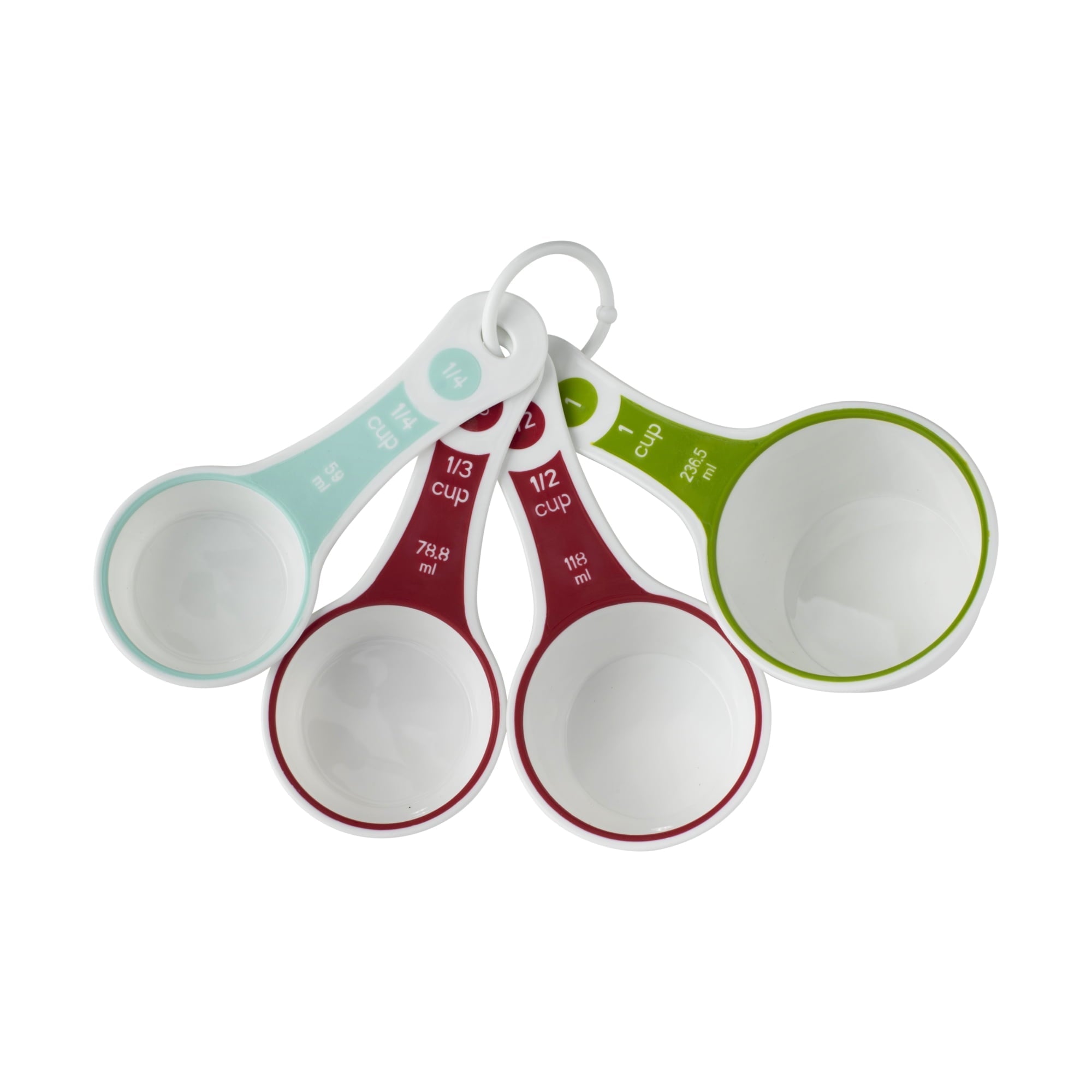 Time-Saving (3 pack) 4-Piece Measuring Cups Set, Multicolor - Premium Stainless Steel Garlic Presser & Peeler Detail