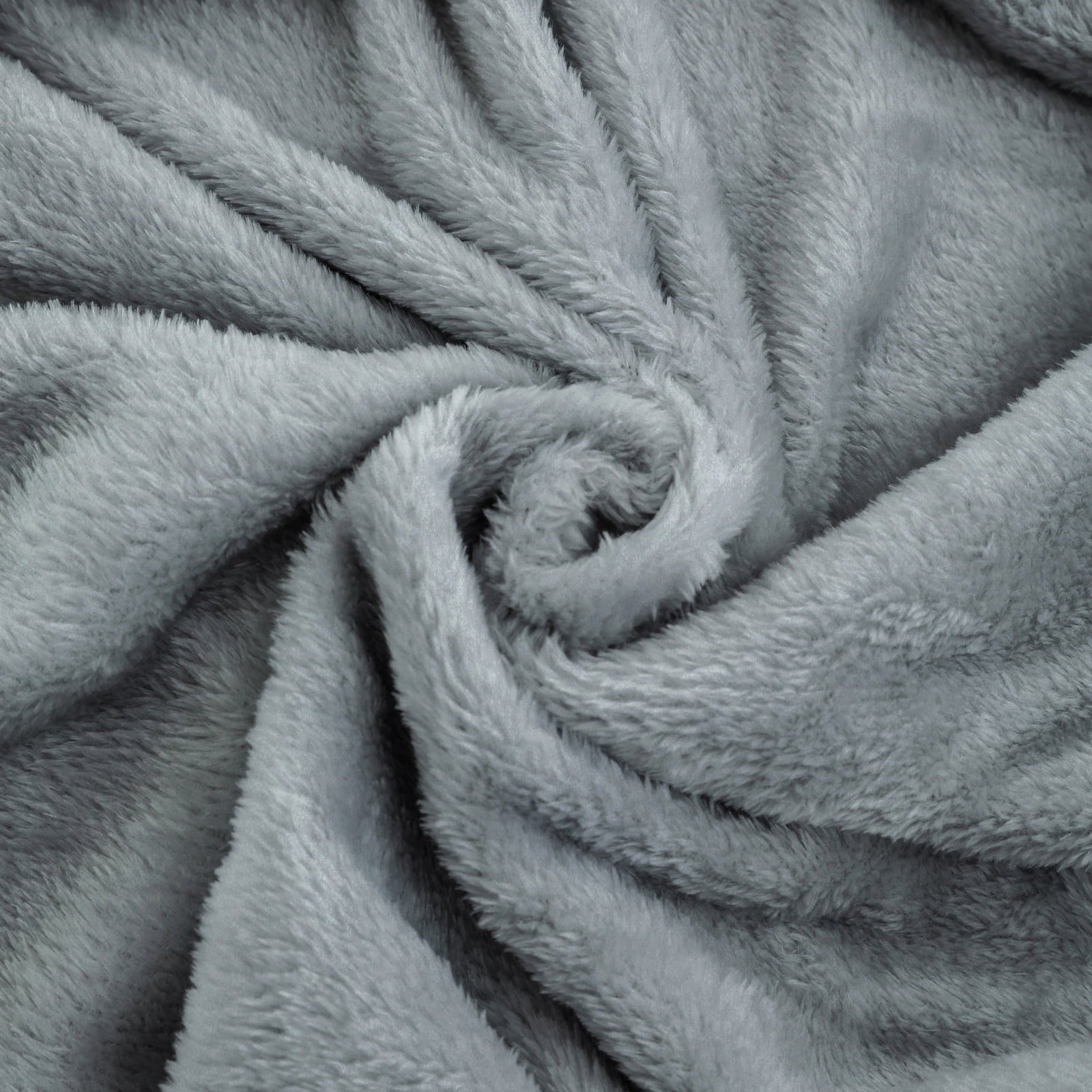 Lightweight Warm Super Soft Plush Blanket, Gray, Twin, Adult/Teen - Luxury Knitted Decorative Throw Blanket with Fringes Detail