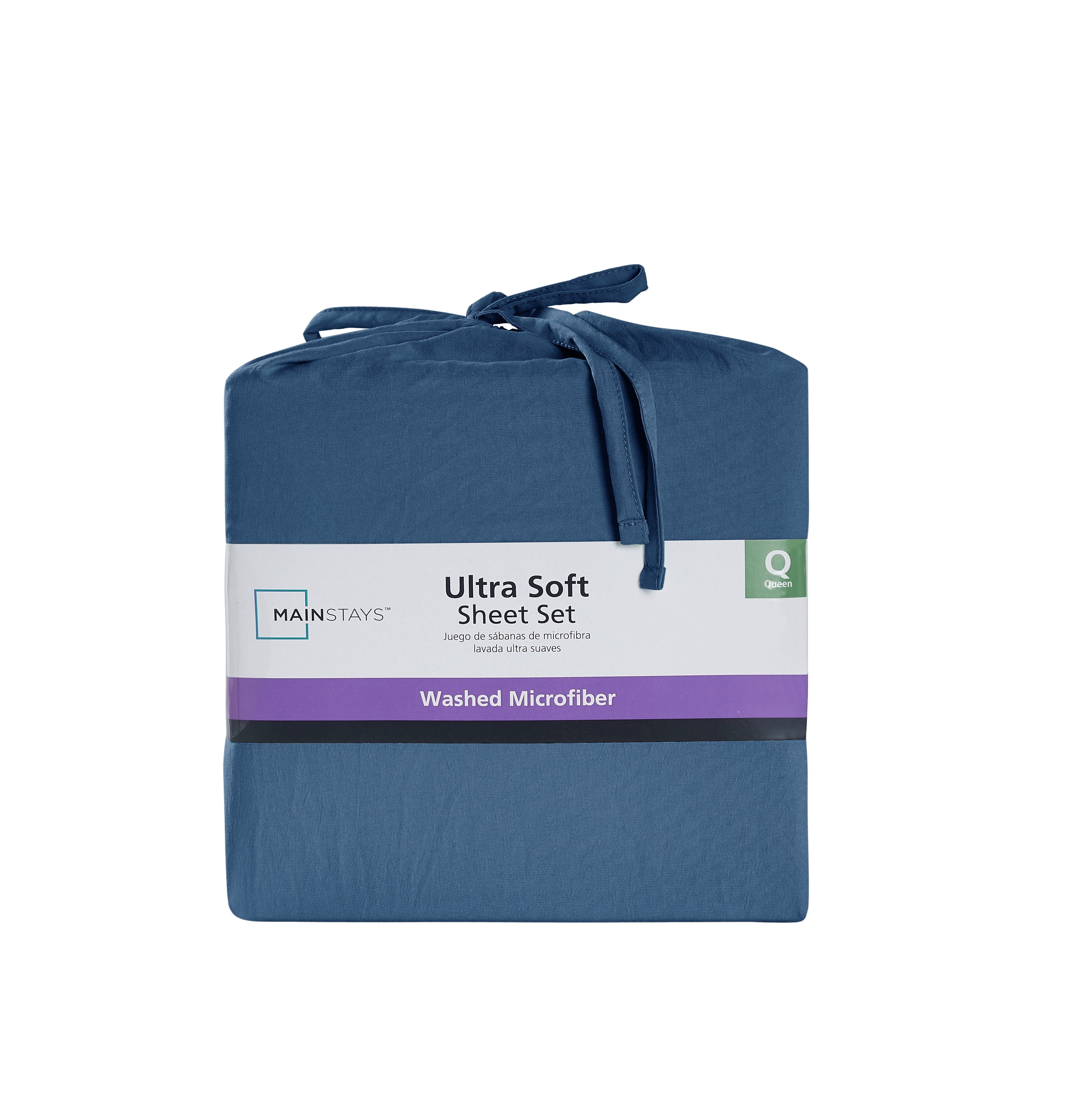 Wrinkle-Resistant Ultra Soft Microfiber Bed Sheet Set, Twin-XL, Indigo, 3 Piece - Cooling Hotel Quality Bedding Sheets and Pillowcases Detail