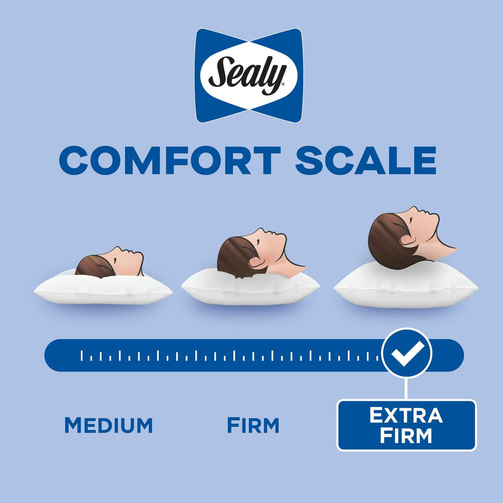 Decorative Plump Cooling Bed Pillow, Jumbo, White- Extra Firm, 2 Count - Hotel Quality Plush Sleeping Pillows Detail