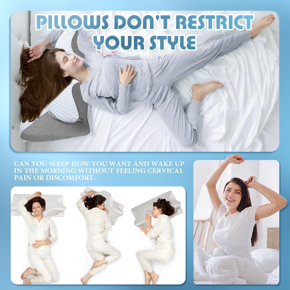 Orthopedic Support Airway Pro Sleep Apnea Pillow, Airway Pro Cervical Pillow - All-Night Neck Support, Ergonomic Pillows for All Sleepin... - Hotel Quality Plush Sleeping Pillows Detail