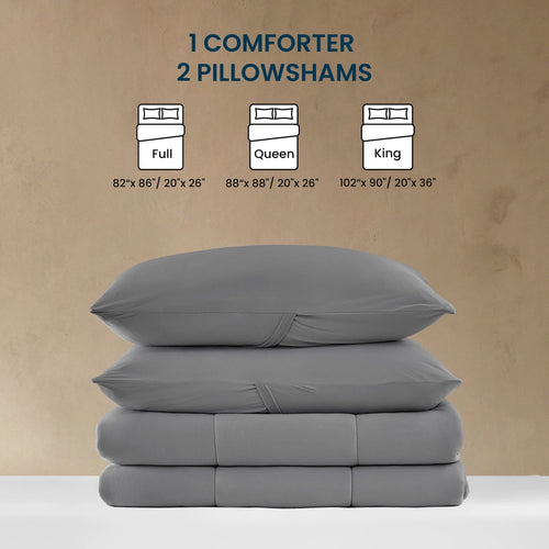 All-Season 3 Pieces Jersey Knit Bedding Sets with 1 Comforter and 2 Pillow Shams, Soft and Breathable Comforter Set with Women, ... - Cloud-Like Soft Lightweight Bed Comforter Detail