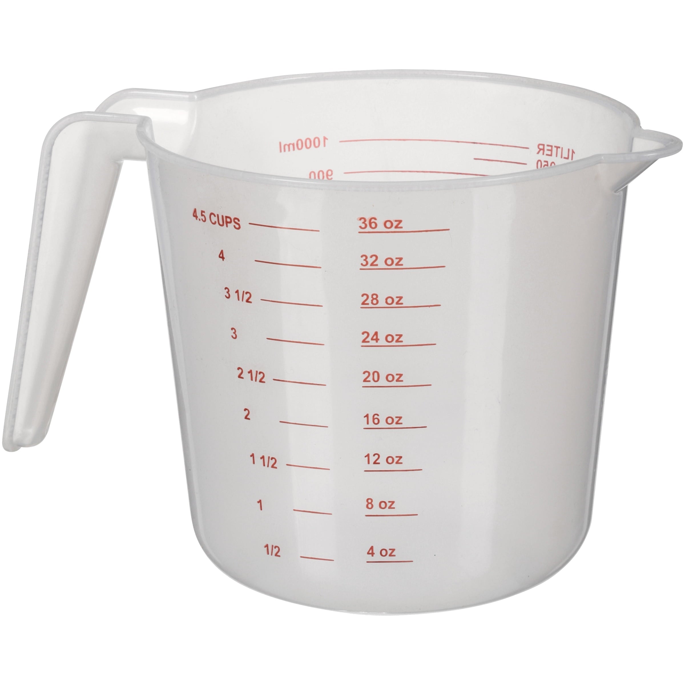 Multi-Functional (12 pack) 4 Cup PP Plastic Measuring Cup, 32 oz, Clear - Innovative Kitchen Helper for Modern Cooking Detail