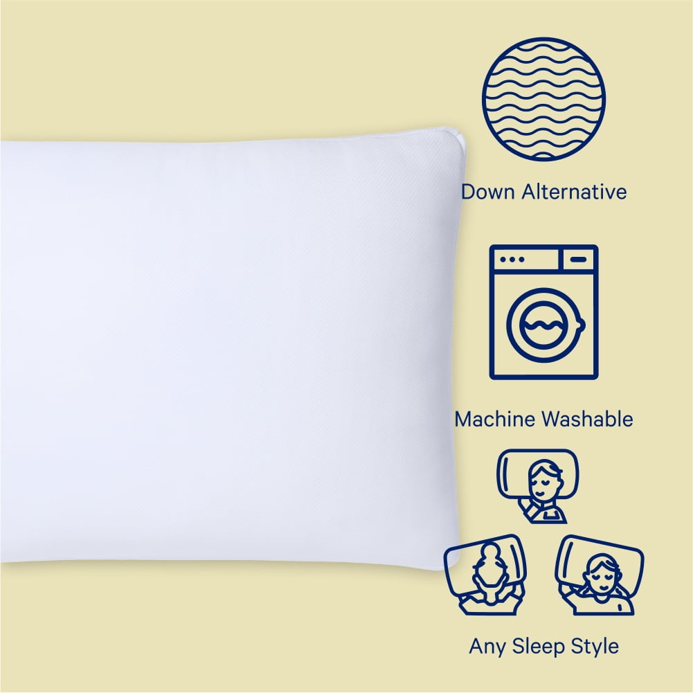 Ergonomic Memory Foam Sleep Essential Cooling Pillow, Standard - Orthopedic Shredded Foam Bed Pillow Set Detail
