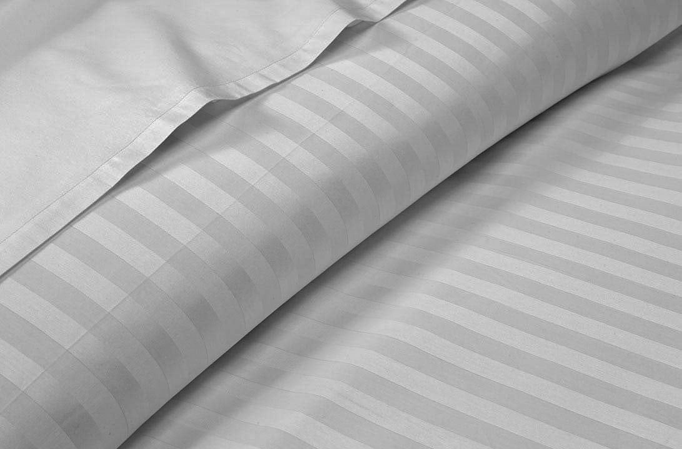 Cooling Sateen 4 Piece 100% Egyptian Cotton Bed Sheets Set - Luxury Soft & Sheets - Deep Pocket of 16" Inch - Hotel Style Silky Bedd... - Luxury Bed Sheet Set with Deep Pockets Detail