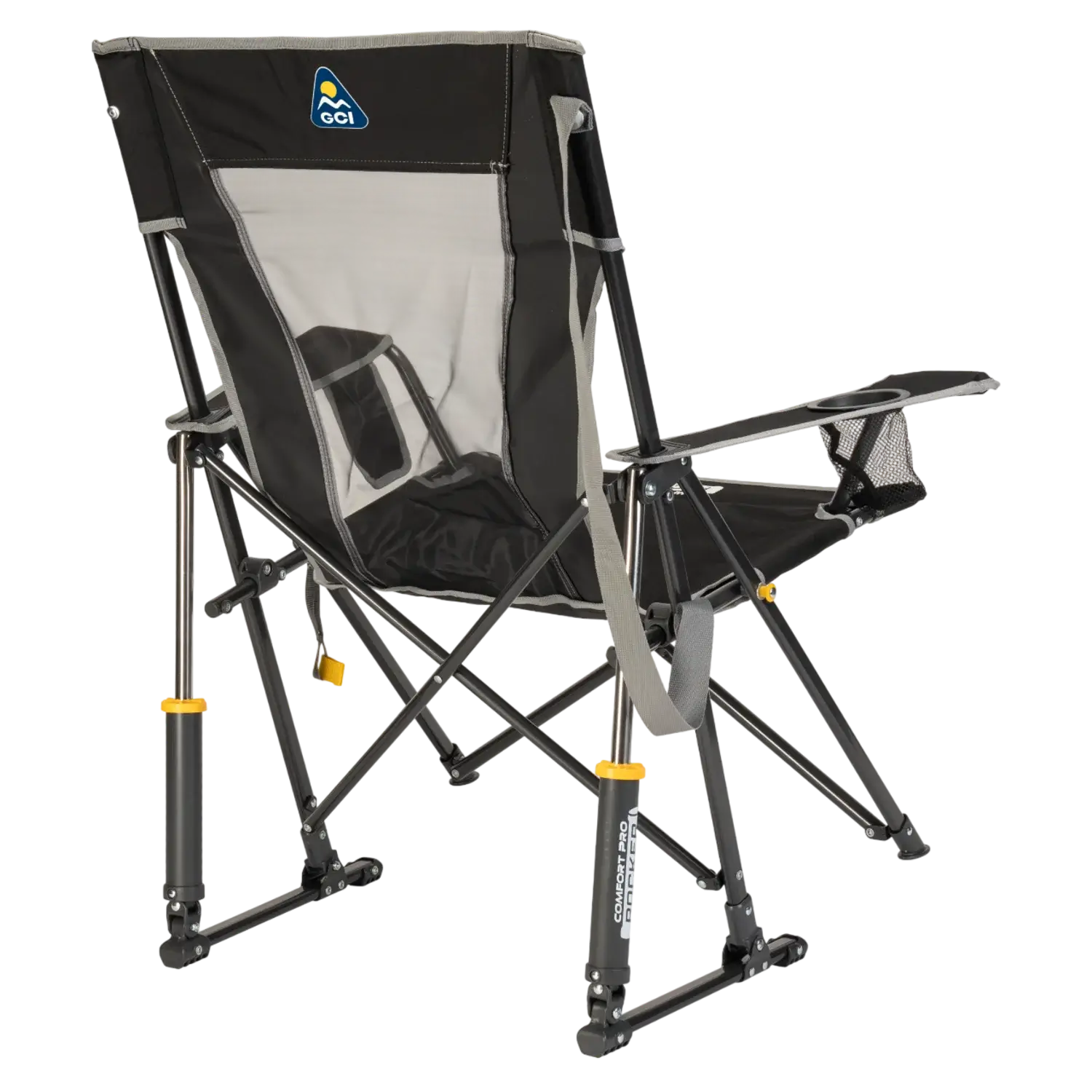 Patented Spring-Action Comfort Pro Rocker - Choice 375 - Freestyle Rocker Portable Outdoor Folding Chair Detail