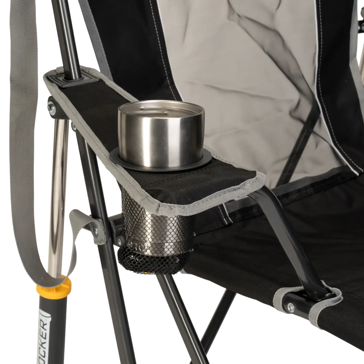 Patented Spring-Action Comfort Pro Rocker - Choice 375 - Freestyle Rocker Portable Outdoor Folding Chair Detail