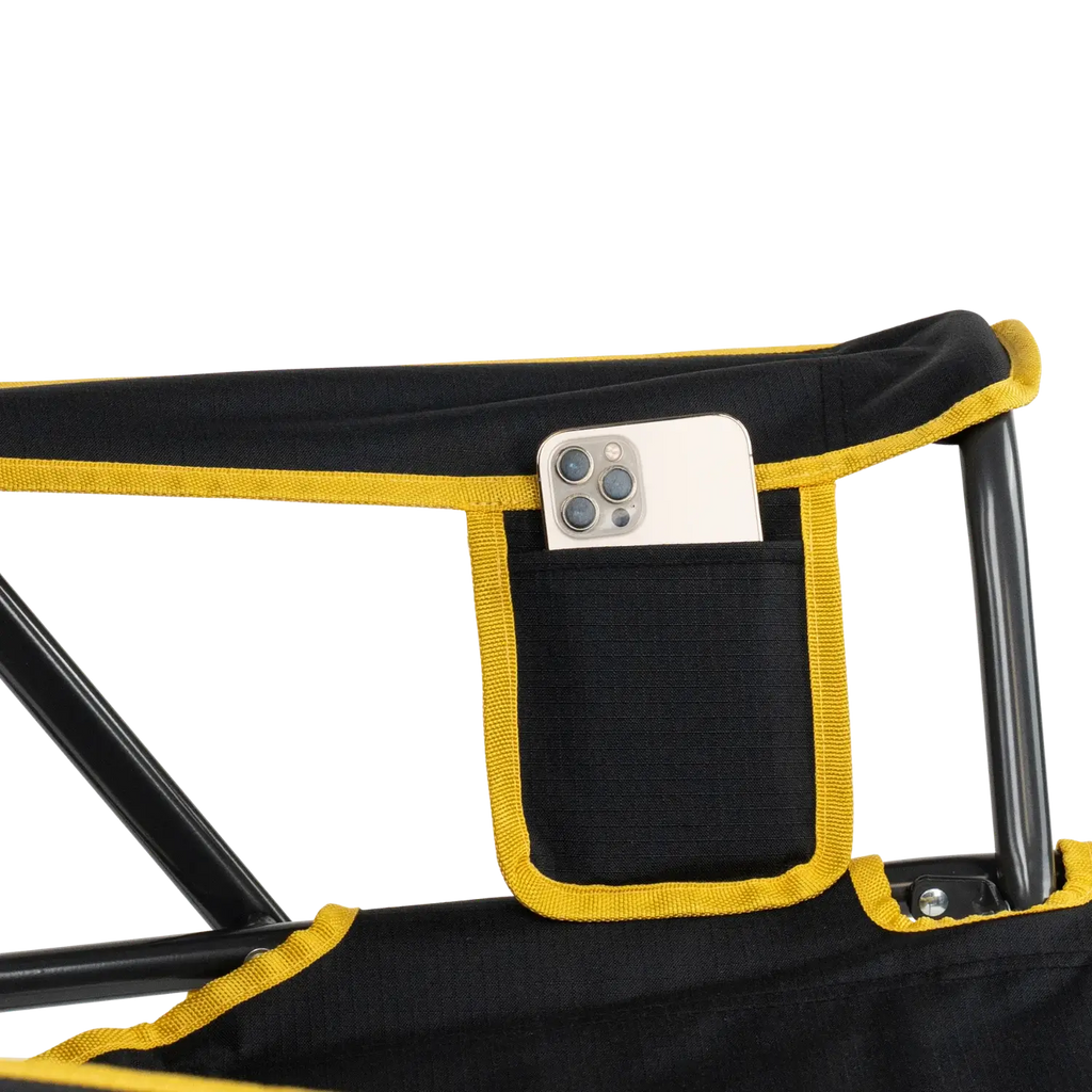 Heavy-Duty Freestyle College Comfort Pro Rocker - Iowa Hawkeyes - Choice 249 - Freestyle Rocker Portable Outdoor Folding Chair Detail