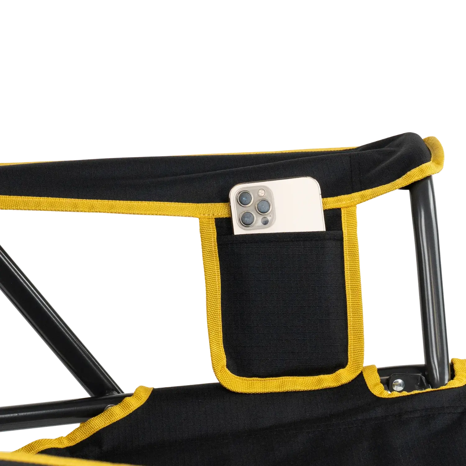 Heavy-Duty Freestyle College Comfort Pro Rocker - Iowa Hawkeyes - Choice 249 - Freestyle Rocker Portable Outdoor Folding Chair Detail
