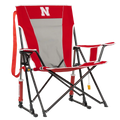 Premium All-Weather College Comfort Pro Rocker - Nebraska Cornhuskers - Choice 161 - Heavy-Duty Kickback Rocker with Beverage Holder - Default Title