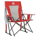 Patented Spring-Action College Comfort Pro Rocker - Ohio State Buckeyes - Choice 676 - RoadTrip Rocker Smooth Motion Camp Chair - Default Title